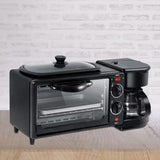 3 in 1 Breakfast hine Toasters Non Stick Griddle Toaster Oven Timer with Coffeemaker for Bread Egg
