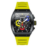 GUANQIN 2023 Automatic Mechanical Winding Watch Fashion Calendar Week Month Chronograph 361L Stainless Steel Relogio Masculino