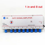 JMA 10308 Cable TV Booster CATV Signal Amplifier 1 IN 8 OUT 30DB 220V