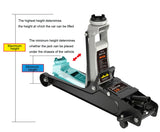 2.5Ton Ultra Low Position Single Pump Hydraulic Jack Car Suv Off-Road Auto Tire Replacement Lifting Repair Tool