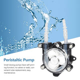 High-Flow Miniature Dosing Peristaltic Hose Pump for Lab Aquarium Chemical Analysis