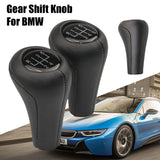 1Pc Car Gear Shift Knob Leather For 1 3 5 6 Series E30 E32 E36 E39 E46 E60 E83 E84 E87 E90 E53 F30 Z5 5/6 Speed X1 X3 X5 M