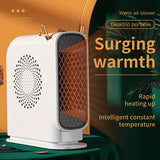 1pc Cute Little Antler Heater Winter Office Heater Small Heater With Heating And Fan Modes New Desktop Mini Heater Small Household Electric Heater Student Dormitory Heating Fan Back To School Supplies Winter Essential