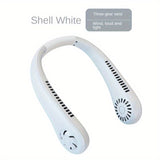 1pc USB Portable Neck Fans - Bladeless, Wearable, and Battery Powered Personal Fan for Comfortable and Convenient Cooling