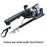 Portable Folding Telescc Travel Rods with Reel e Spinning Rod Carbon Fiber Outdoor Fishing Gifts for Men