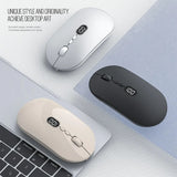 X1 Wireless Computer for Laptop with Battery Level Visible Rechargeable 2.4G Portable USB Mouse Silent Click Windows