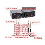 Professional LA2 Audio Isolator Reduction Filter Eliminates Current Noise 6.5 Xlr Mixer Microphone Port