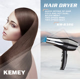 KEMEY KM-8326 High Quality Automatic Constant Temperature High Power Negative Oxygen Ion Hair Dryer