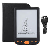 BK?6025L Portable 6inch 8G E Book Reader Supports TF Card Screen Lighting Orange