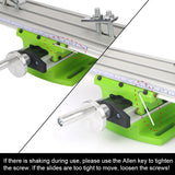 Drill Vise Fixture Adjustable X-Y Axis Mini Precision Milling Machine Worktable Working Table Cross Slide Table Multifunction