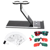 Single Oblique Stereoscope Angle Adjust Cheiroscopes Amblyopia Trainer Tool for Color Blindness Correction Black