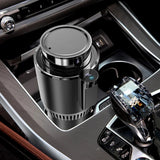 12V 24V Smart Car 2-In-1 Hot And Cold Cup Drinks Holder Home Fast Refrigeration Coog/Heating Mini Touch Screen Beverage Mug