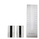 (0-50um) Double Groove Grindometer Fineness Meter Stainless Steel Grind Gauge with Scraper js