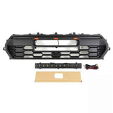 Black Front Bumper Grille Fit For TOYOTA TACOMA 2024 Grill With LED&Light js