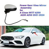 Left Side Power Rear View Mirror Assembly for A Class W177 A200 A220 A250 2021-2024 Outer Folding Mirror js