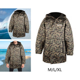 Waterproof Parka Wetsuit Sun Protection Windproof Hooded Jacket Warm Coat for Outdoor Water Sports Surfing Kayaking Camping