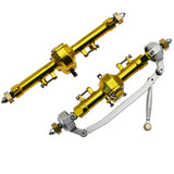 For Axial SCX24 1/24 RC Crawler Car Metal Front & Rear Axle Complete Axles With Drive Shaft Upgrade Parts Accessories