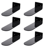 6 Pack Floating Shees,Black Acrylic Wall Mounted Shoe Shees,for Display Collectible Shoe&Sneaker