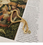 Golden chain bracelet