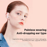 Mini Bluetooth 5.0 Wireless Headset HIFI Sound Earbuds with Mic Handsfree Earphones Sports Waterproof Headphone
