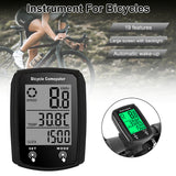 Digital Speed Odometer Motorcycle Speedometer Clock Temp Tester Meter Night Vision Waterproof Backlight Bike Bicycle Computer