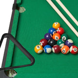 Billiards Game Triangle Rack Interaction Toy Mini Tabletop Pool Table Set, for Kids Adults Playroom Kindergarten Family Bedroom