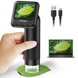 APEXEL Handheld Digital Microscope Electronic Magnifier Camera With 2 Inch LCD Screen, For Kids