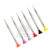 6 Pcs/Lot T Blade Watch Stainless Steel Screwdriver Watchband Movement Repair Tool Set With Extra Blades