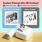 Mini Pocket Printer Portable Thermal Instant Photo Printing Label Maker hine BT Wireless Compatible with Android / iOS APP