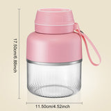 600ml USB Charging Mini Portable Juicer - Fast Electric Blender and Fruit Mixer Extractor