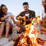 Hot Dog/Marshmallow Roasters Shaped Steel Camp Fire Skewer Stick Barbecue Forks For Bonfire & Grill