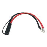 10AWG 30CM To O Ring Terminal Harness 2 Pin Quick Disconnect Plug SAE Connection Motorcycle, Car, Tractor -60 - 200 Celsius