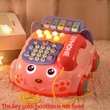 Baby Toys Musical Phone Car Phone, Educational Early Education Baby Simulation Seat Machine Toys