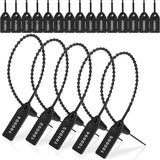 1000 Pcs Plastic Tamper Fire Extinguisher Security Tags Seals Safety Numbered Zip Ties Labels Black