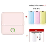 Mini Thermal Printer Wireless Bluetooth 4.0 200dpi Photo Label Memo List Printing with USB Cable Imprimante Portable