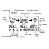 12V 24V WIFI MPPT Panel System Battery Charge PV Regulator Dual USB 10A 20A 30A 40A 50A 60A Solar Controller