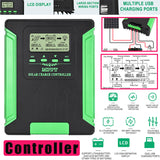 80A-120A MPPT Solar Charge Controller 12V/24V/36V/48V Solars Panel Regulator Storage Wifi Charger Controllers Home Energy