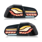 M4 GTS Design Style Dynamic Full LED Tail Lights With Sequential Turn Signal Fit For Volkswagen Golf Mk6 GTD R R20 2009-2013
