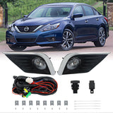 For 2016-2018 Nissan Altima Left&Right Side Front Fog Lights Lamps w/Switch Kits
