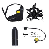 Explore the Deep: Full Face Scuba Diving Tank with Camera Mount & 360?? Breathing Tube
