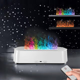 1pc, Colorful Flame Fire Diffuser Humidifier With Remote Control, For Large Room, Bedroom, Office