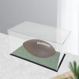 Football Dustproof Oval Ball Holder Acrylic Display Case for Souvenir Art Craft Collectibles Figures Volleyball