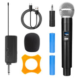 Wireless Microphone 2 Channels UHF Fixed Frequency Handheld Micphone for Party Karaoke Professional Church Show Meeting Hot Sale