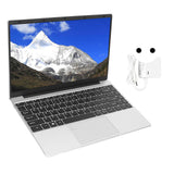 14inch Laptop for Windfows 11 4 Core CPU 2.4G 5G WIFI 16GB RAM 7000mAh Portable Laptop with Fingerprint Reader 100?240V 16+512G EU Plug