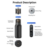 Portable Fog hine 3Modes Battery with Detachable Remote Control Storage Bag for Wedding Photography Video Festival Atmosphere