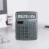 Desktop 12 Digit Large Solar Power and LCD Display Big Button Calculator Suitable Office School Home for Kids