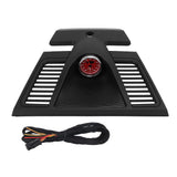 Black Dash Clock Upper Cover Instrument Panel Trim 970 552 151 01 5Q0 Replacement for Panamera 20102016(Chronom??tre rouge vif )