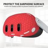 7pcs Accessories Set VR Front Shell Protector Controller Grips Anti-Scratch Protective Cover Washable for Meta Quest 3