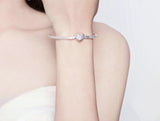 Sterling silver snake bone bracelet