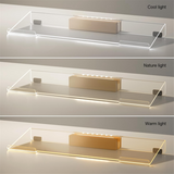 Computer Stand, Acrylic Riser Desk, Keyboard Holder, for Ergonomic Typing, Office, Home